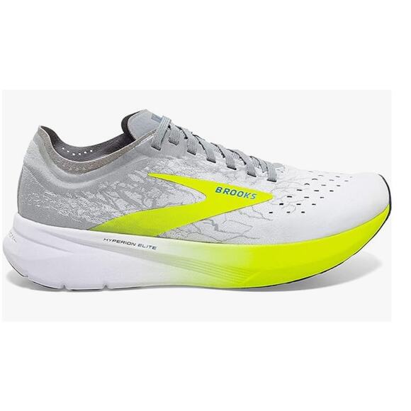 Brooks Unisex Hyperion Elite Running Shoe - White/Nightlife/Grey - D - 10 main image 5